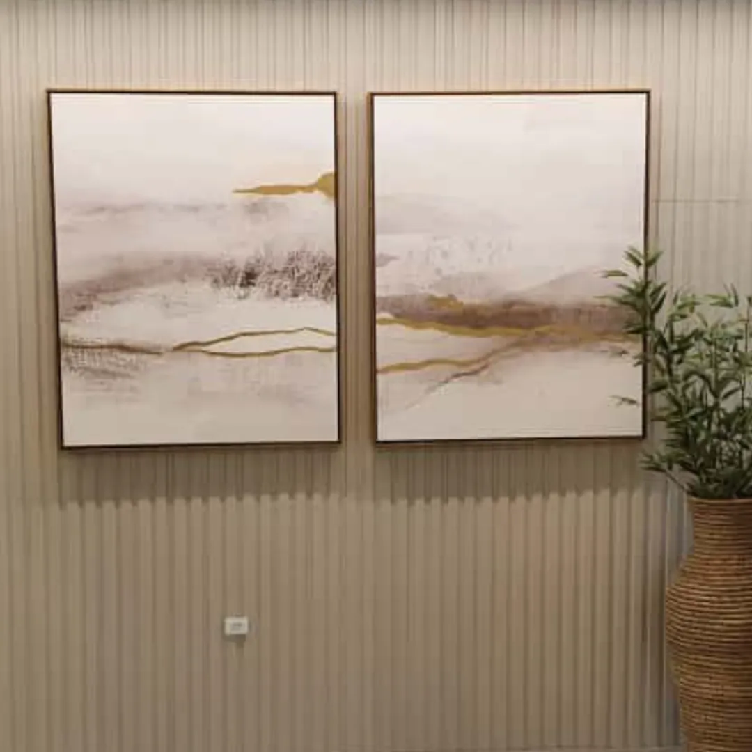 Quadro Abstrato Dourado 05 - 80x100 cm