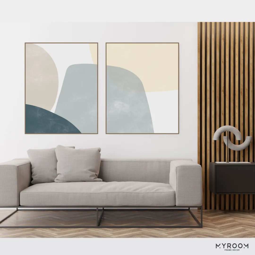 Quadro Abstrato cinza 1002