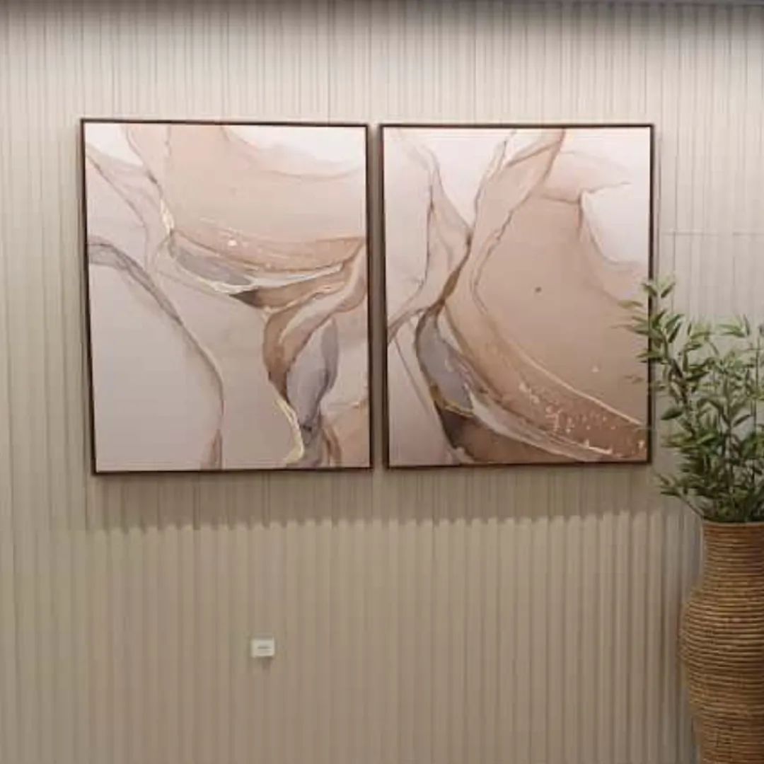 Quadro Abstrato Dourado 06 - 80x100 cm