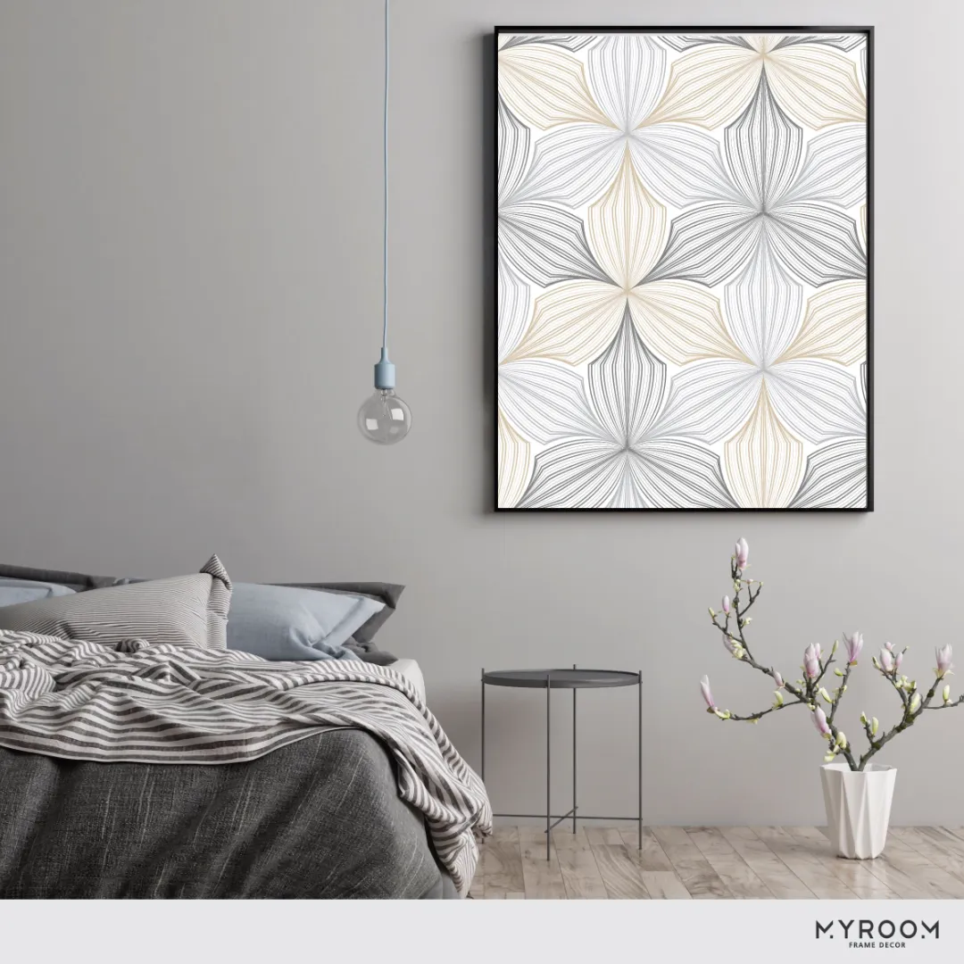 Quadro Abstrato cinza 1035