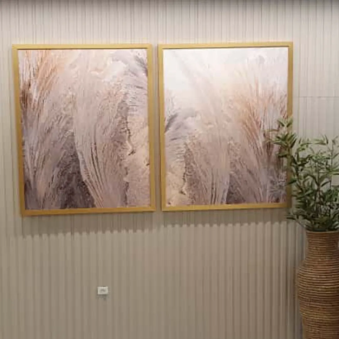 Quadro Abstrato Dourado 09 - 84x104 cm