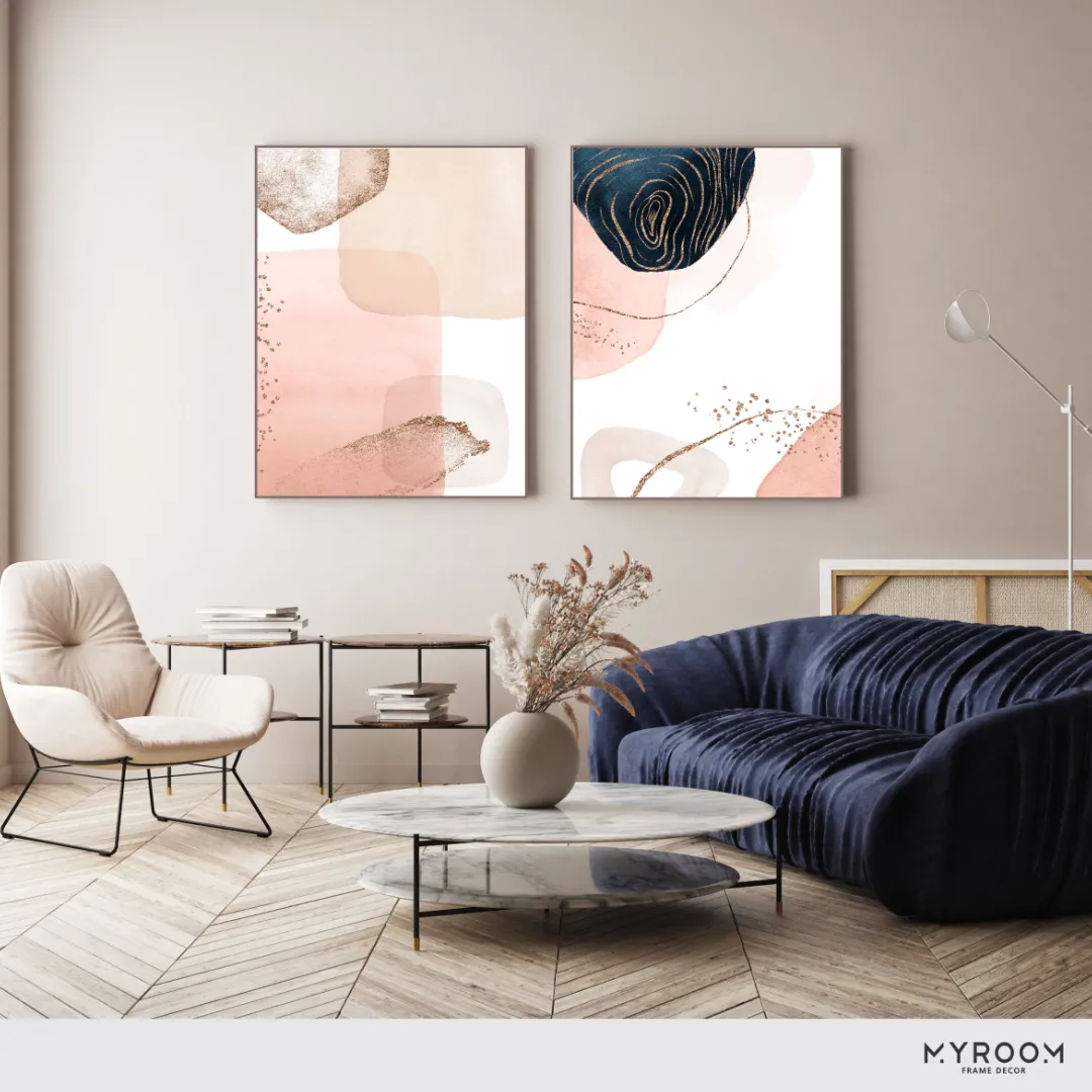 Quadro Abstrato rosa 1041