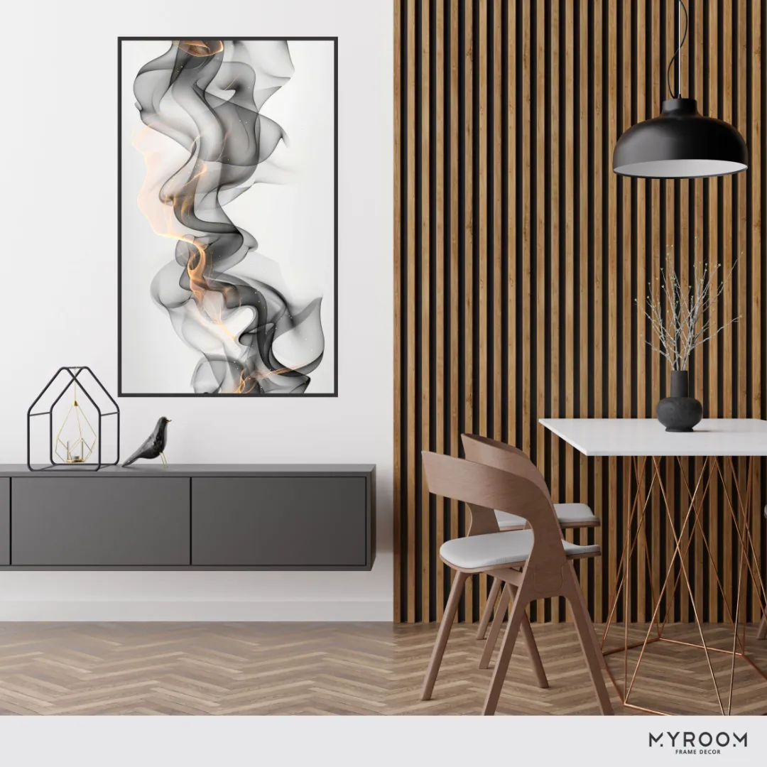 Quadro Abstrato cinza 1005