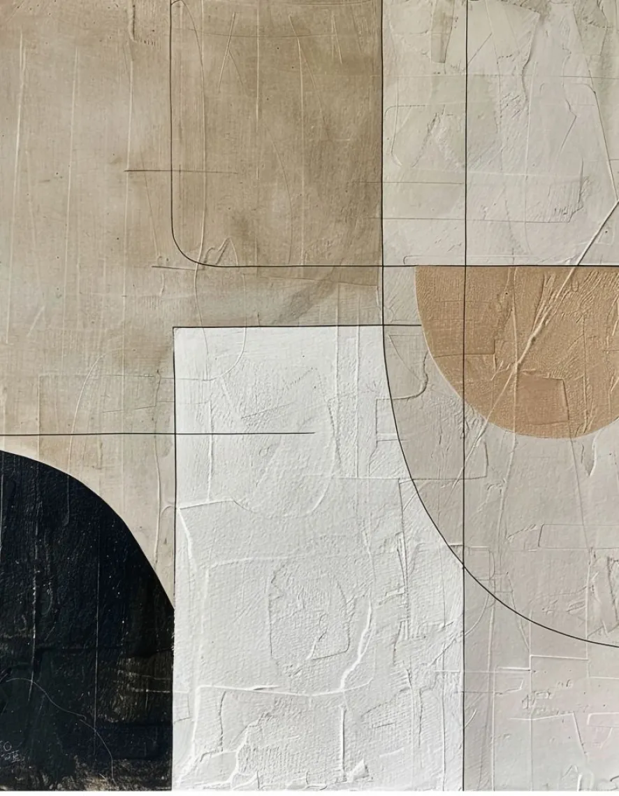 Quadro Abstrato nude 1009