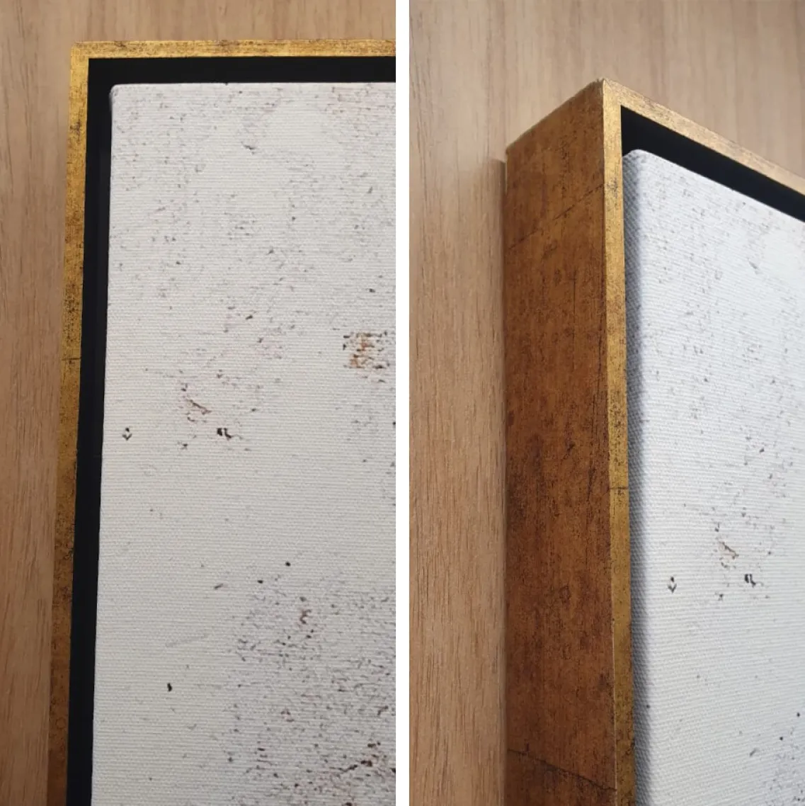 Quadro Abstrato Dourado 06 - 103x103 cm